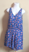 Jumper Floreado Color Azul Talla Chica 
